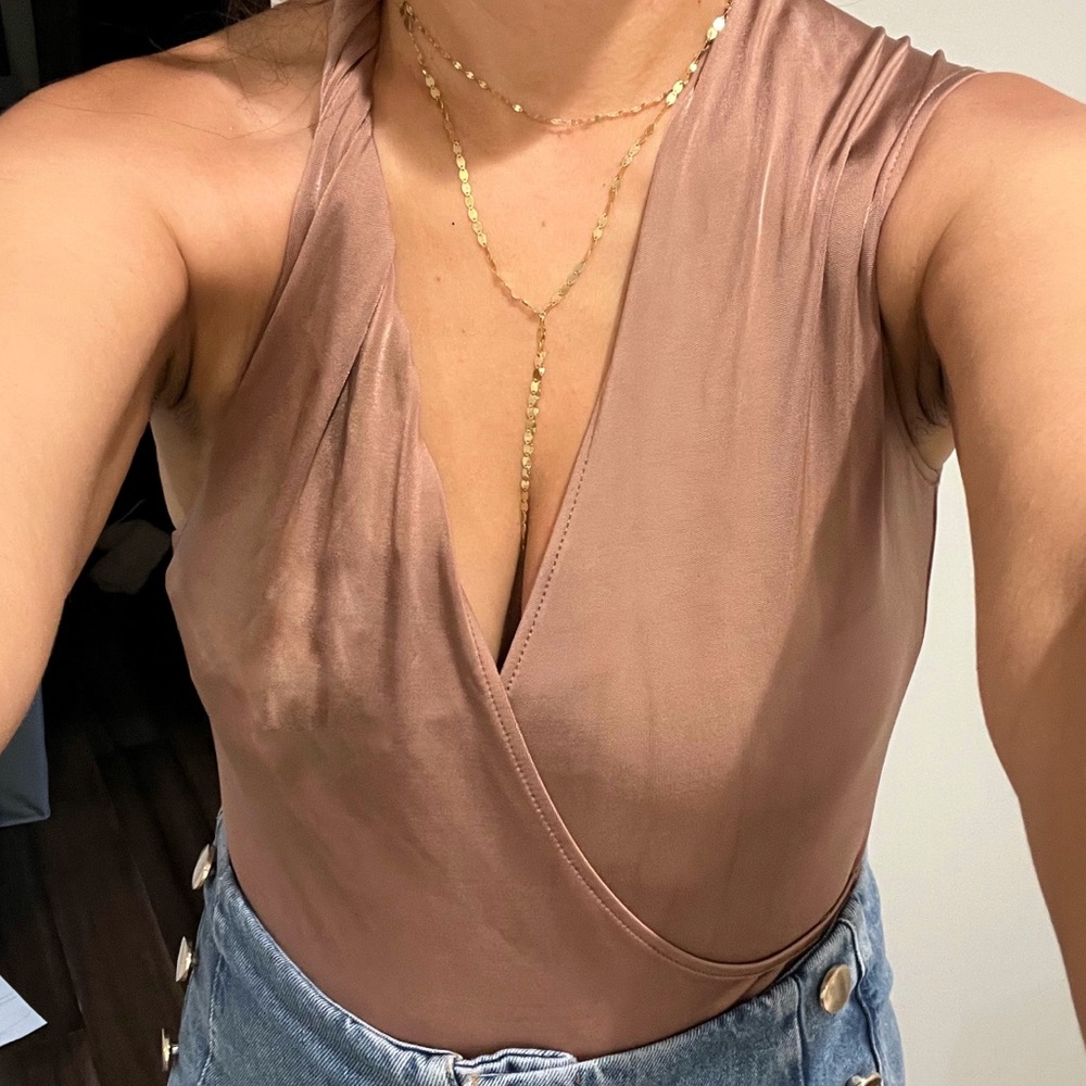 Cushnie et Ochs Bodysuit sz Small nude